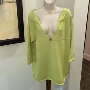 Gorgeous Chartreuse Comfy Sweater.. SZ 2X by Bay Sudio